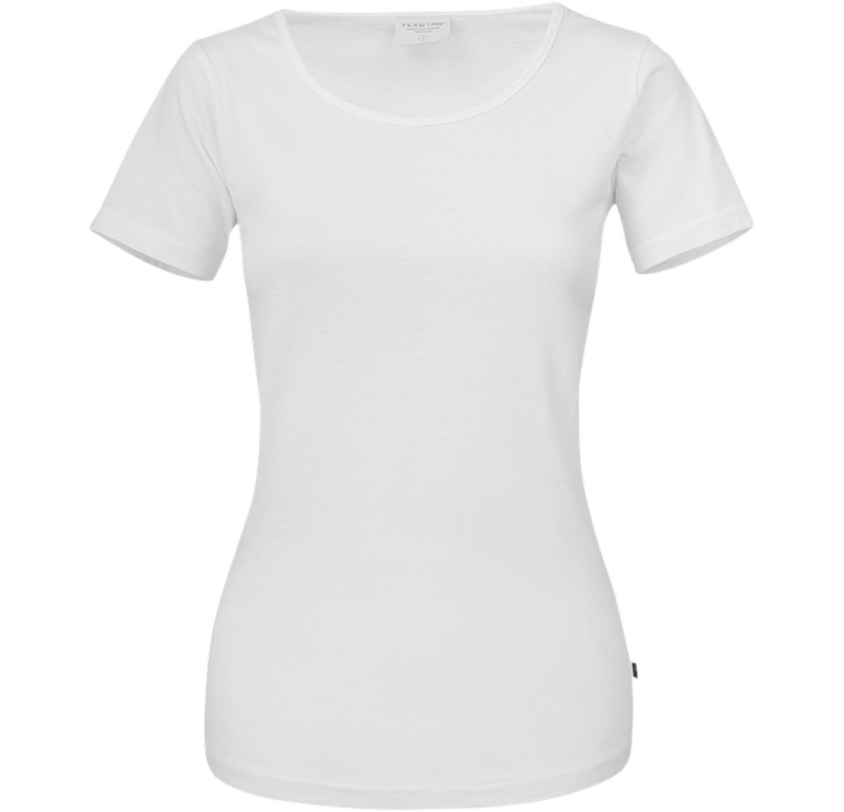 T-shirt Basic WT18 Dam, Texstar - T-SHIRT TEXSTAR WT18 BASIC DAM VIT XXL