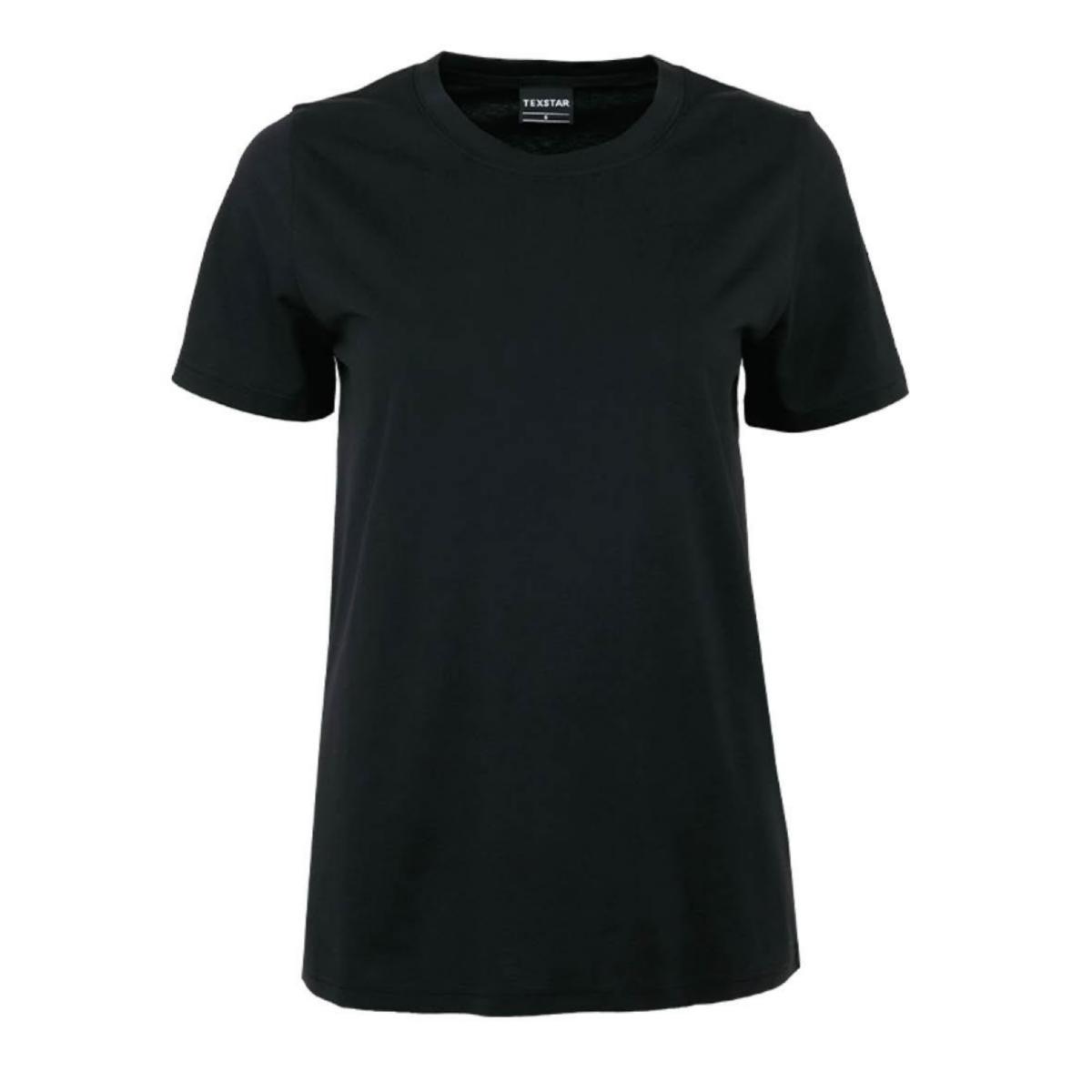 T-shirt Texstar WT27 Heavy Dam - T-SHIRT TEXSTAR WT27 HEAVY DAM SVART STL L