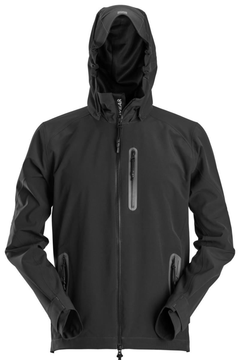 Softshelljacka Snickers 1218 - SOFTSHELLJACKA SNICKERS 1218 VATTENTÄT SVART FW STL 3XL