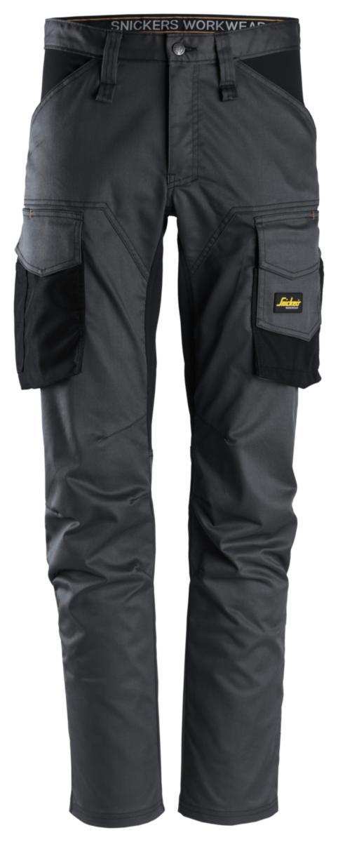 Midjebyxa Snickers 6803 - MIDJEBYXA SNICKERS 6803-5804 STÅLGRÅ/SV STRETCH AW STL D104