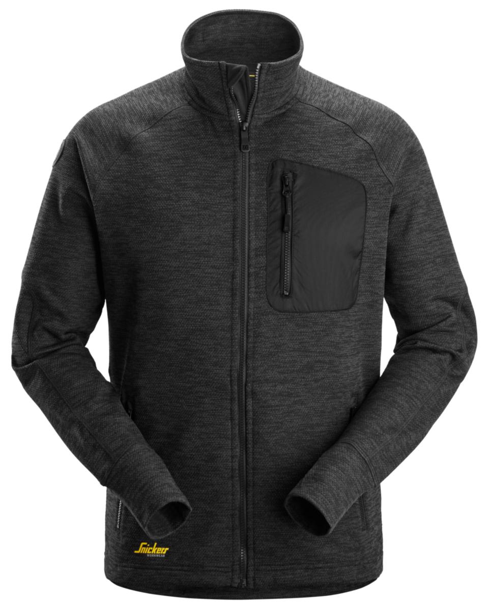 Fleecejacka Snickers 8042 FlexiWork - FLEECETRÖJA SNICKERS 8042-0400 SVART HELZIP FW STL M