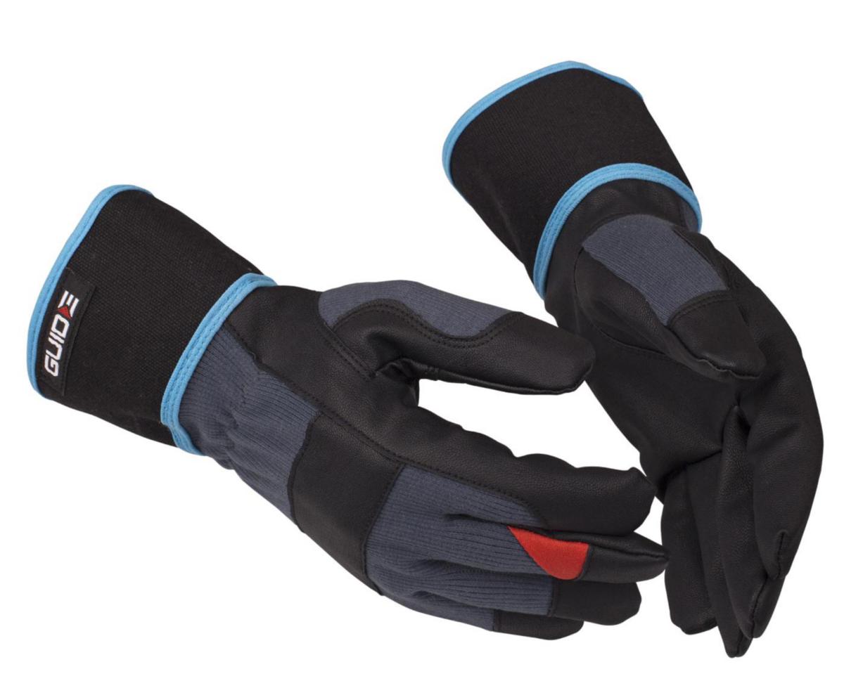 Arbetshandske Guide 767 - HANDSKE GUIDE 767 SYNTETLÄDER OVANSIDA BOMULL KRAGE STL 8