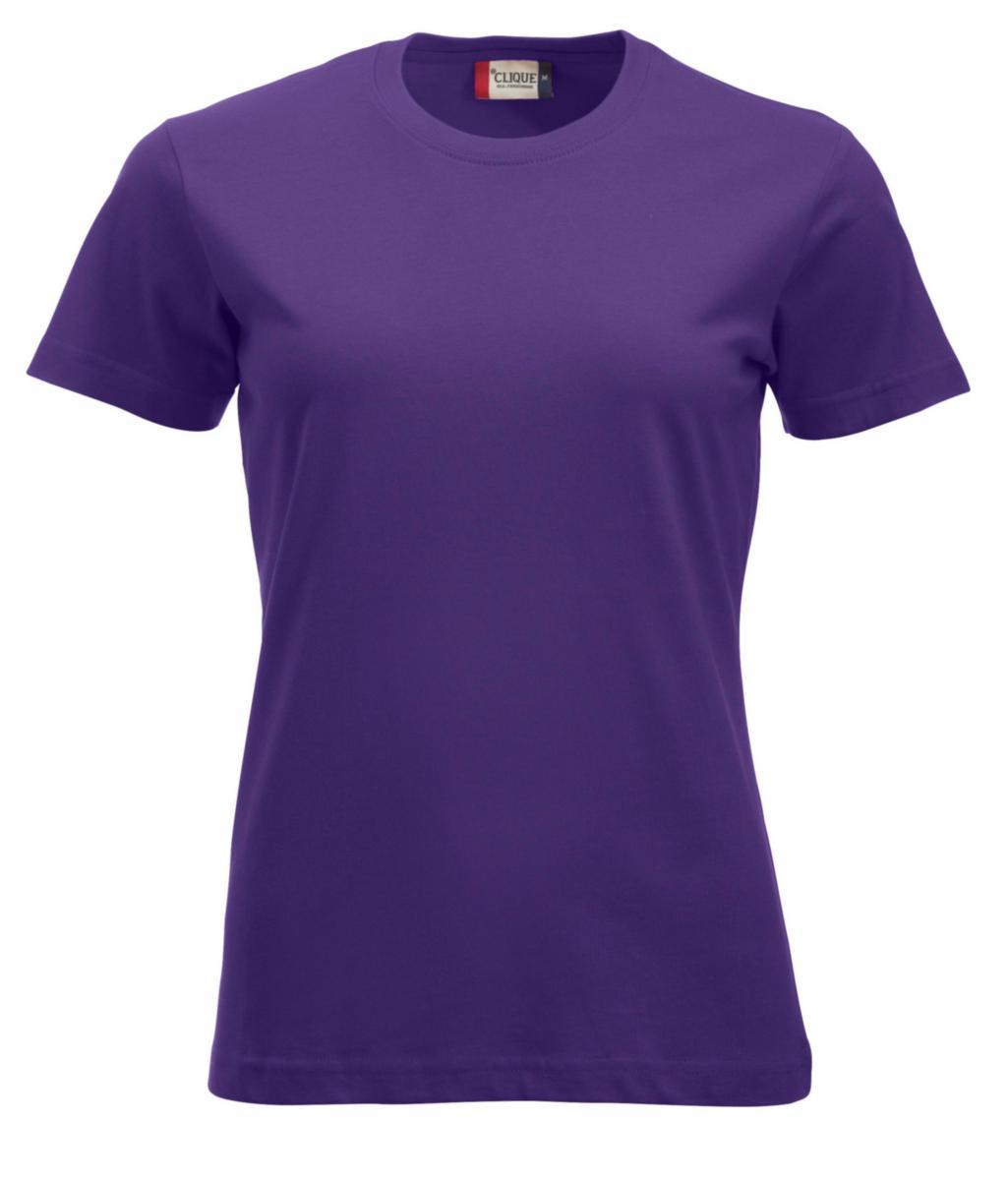 T-shirt Clique 029361 New Calssic-T dam - T-SHIRT CLIQUE 029361 CLASSIC DAM LJUSLILA STL XS