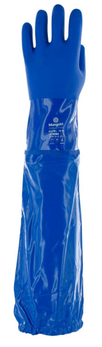 Kemskyddshandske Ansell Versatouch 23-201 - HANDSKE ANSELL ALPHATEC 23-201 BLÅ PVC 62CM STL 8