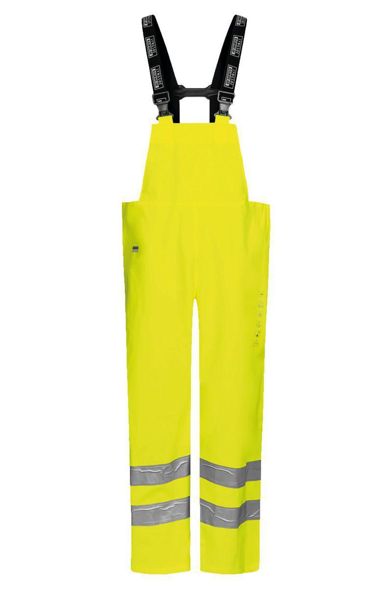 Regnhängselbyxa Tranemo LR0007 - REGNHÄNGSELBYXA TRANEMO LR0007 GUL FLAMVARSEL KL 2 STL S