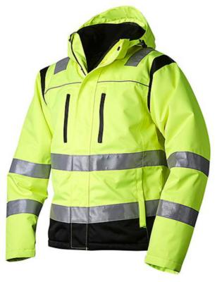 VINTERJACKA TOPSWEDE V4009 VARSEL GUL/SVART XL