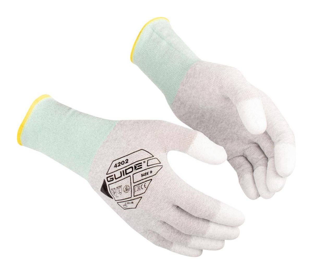 Montagehandske Guide 4202 - HANDSKE GUIDE 4202 NYLON ESD ANTISTAT TOUCH STL 11