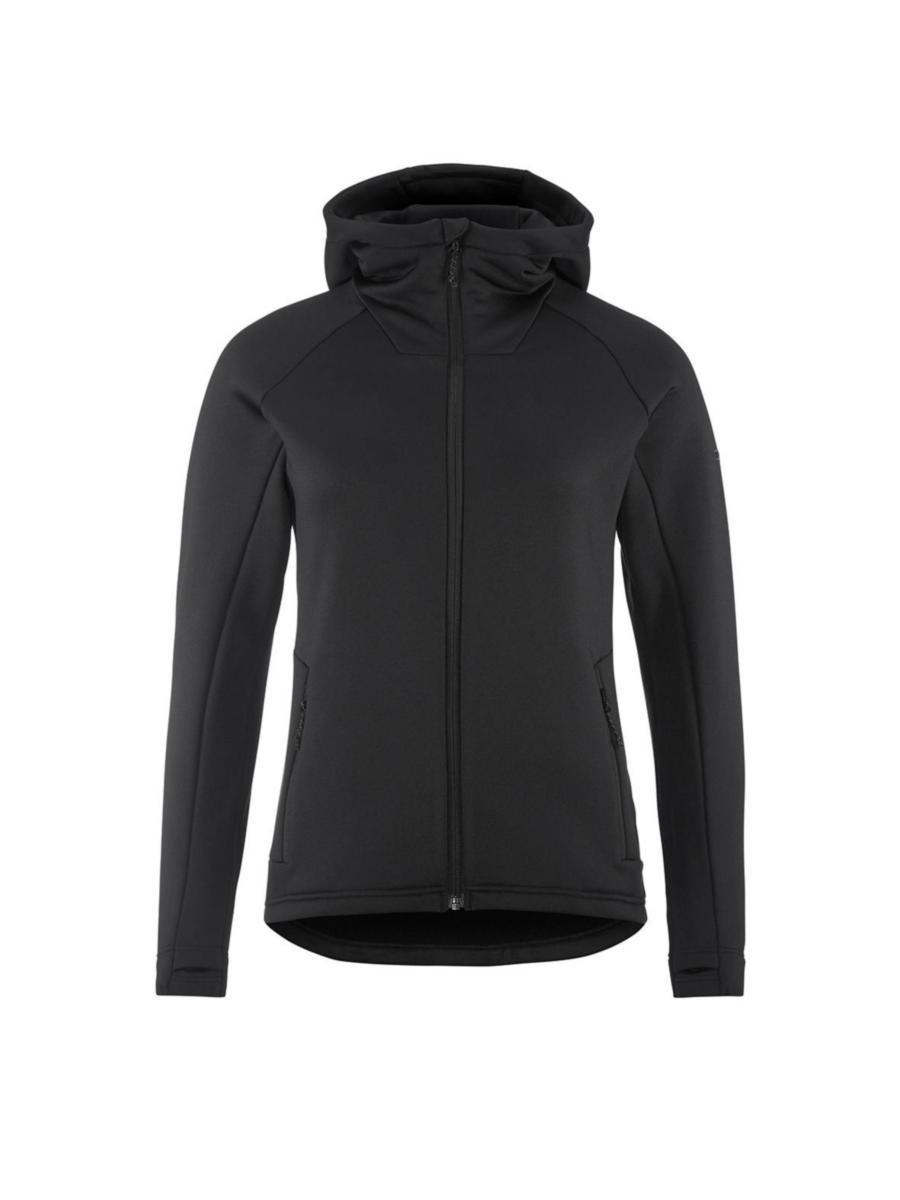 Huvtröja Craft 1915241 Dam - HUVTRÖJA CRAFT 1915241 HEL-ZIP DAM SVART STL S