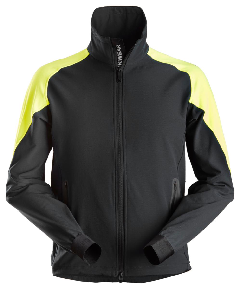 Jacka Snickers 8028 - JACKA SNICKERS 8028-0467 SVART/NEONGUL STL: 3XL