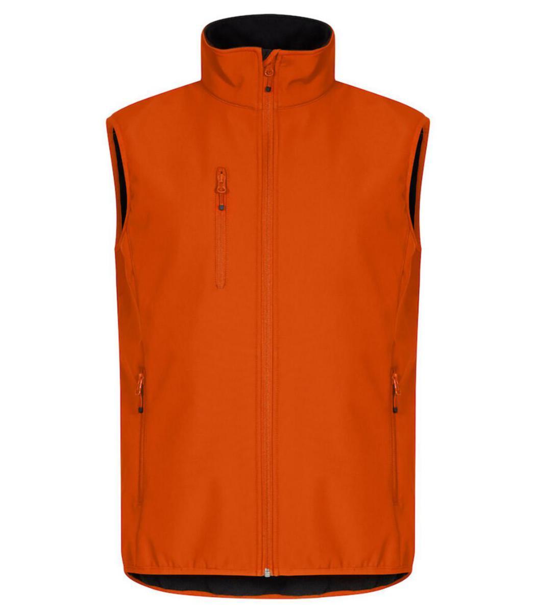 Väst Clique 0200911 Classic Softshell - VÄST CLIQUE 0200911 CLASSIC SOFTSHELL ORANGE STL XXL