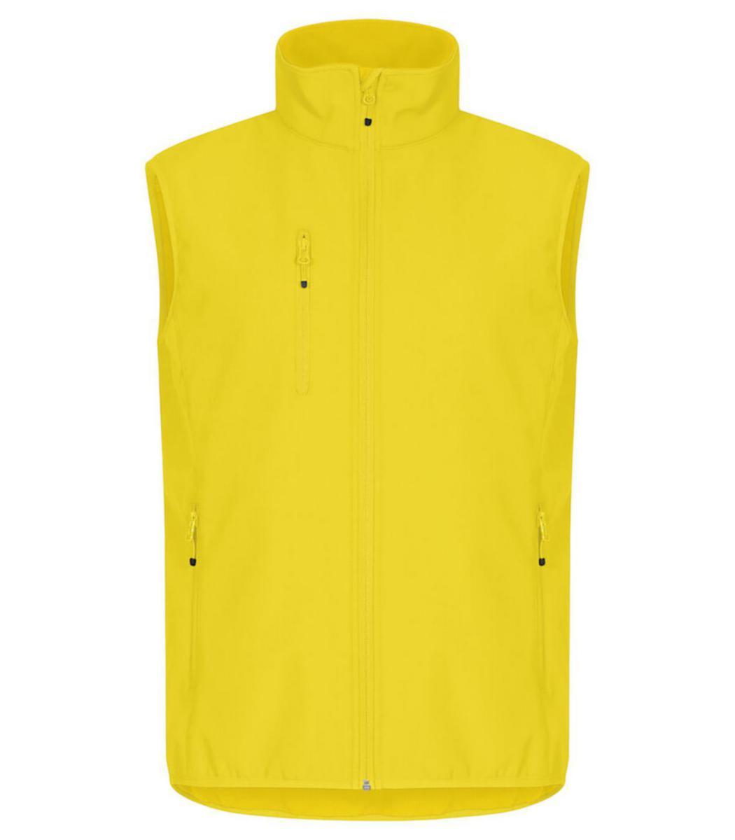 Väst Clique 0200911 Classic Softshell - VÄST CLIQUE 0200911 CLASSIC SOFTSHELL CITRONGUL STL M