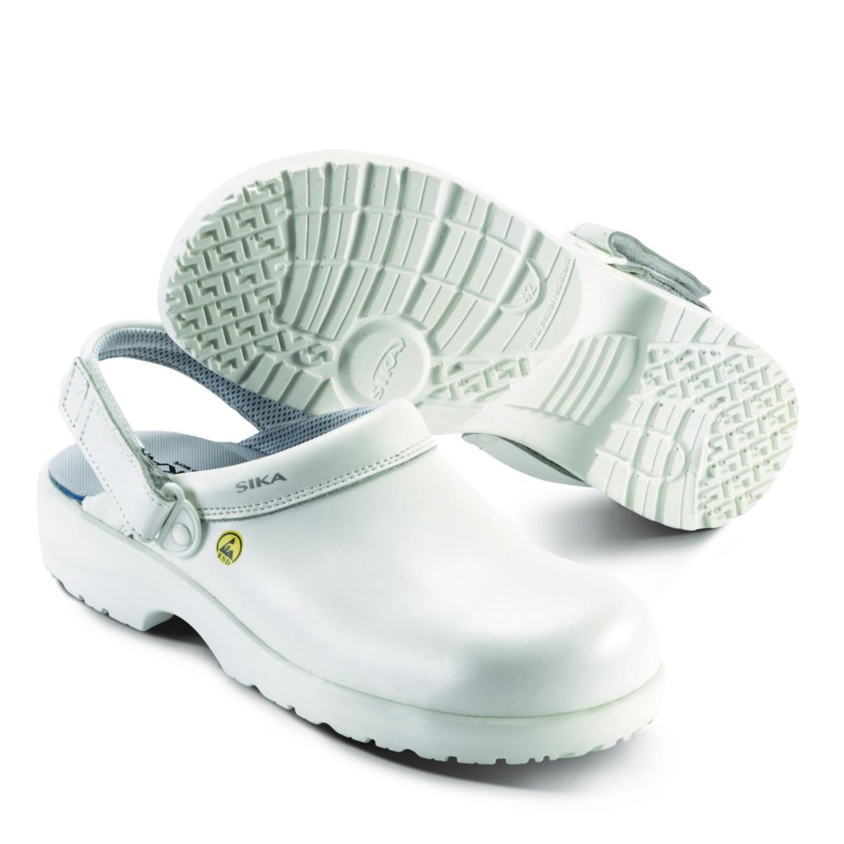 Skyddstoffel Sika 19477 Fusion Clog - SKYDDSTOFFEL SIKA 19477 FUSION CLOG ESD HÄLREM VIT STL 42