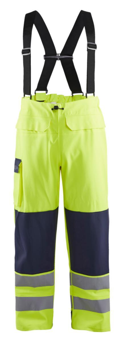 Regnbyxa Blåkläder 1313-2022 - REGNBYXA BLK 1313-2022 GUL /MARIN VARSEL KL2 FLAM STL 4XL