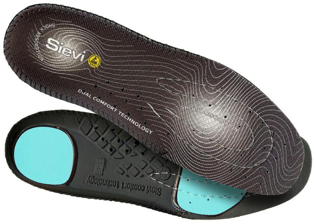 Inläggssula Sievi Dual Comfort XL 99527 Neutralt fotvalv - INLÄGGSULA SIEVI 99527 NEUTRAL XL DUAL COMFORT SVART STL 41