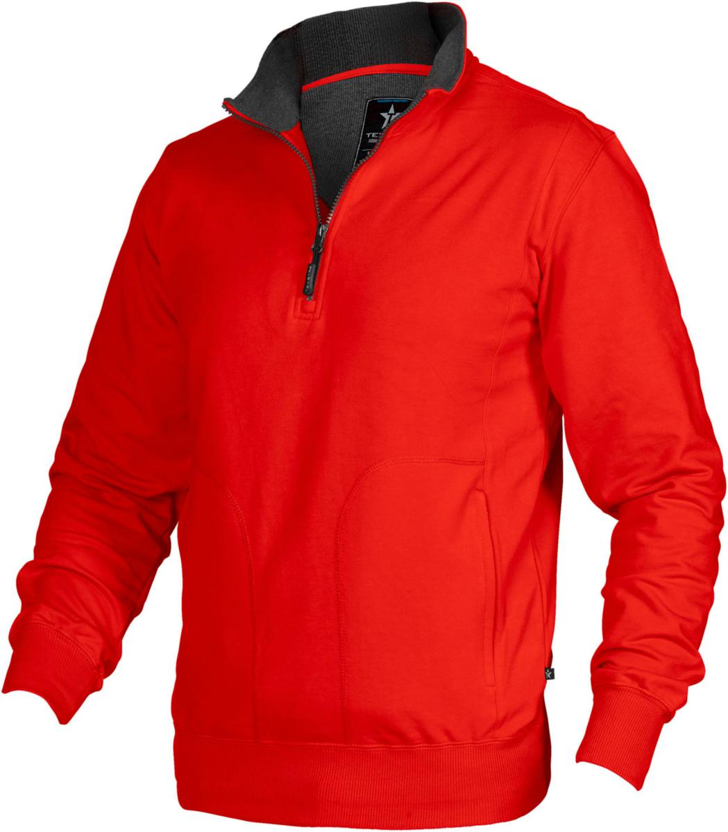 Tröja Texstar SW14 Crew - TRÖJA TEXSTAR SW14 CREW HALVZIP RÖD STL L