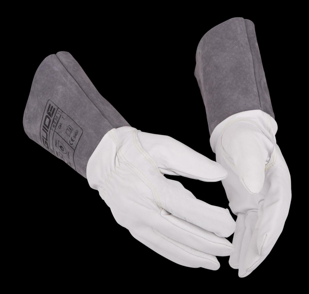 Svetshandske Guide 240 - HANDSKE GUIDE 240 LÄDER OFODRAD KEVLAR STL 7