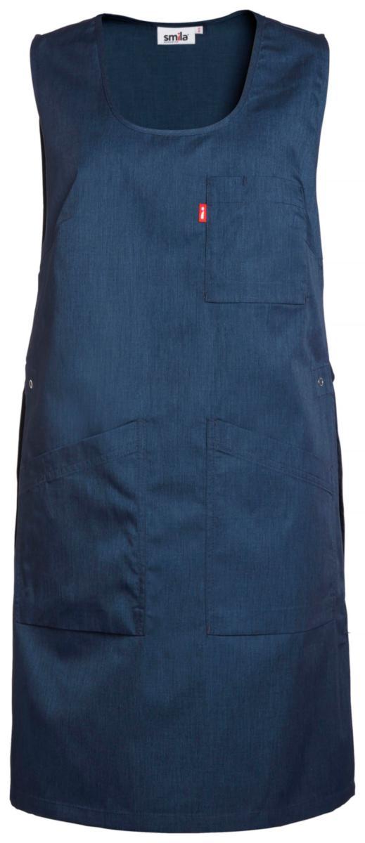 Förkläde Smila Mika - FÖRKLÄDE SMILA MIKA BLÅMELANGE STL S/M