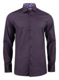 Skjorta Texet Purple Bow 142 Slim