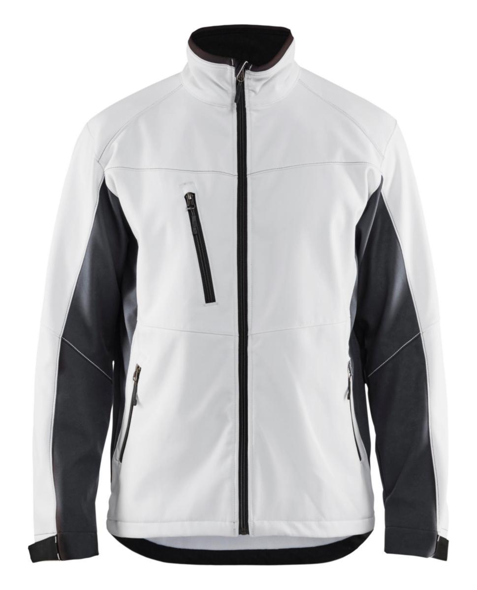 Softshelljacka Blåkläder 4950-2516 - SOFTSHELLJACKA BLK 4950-2516 VIT/MÖRKGRÅ XS