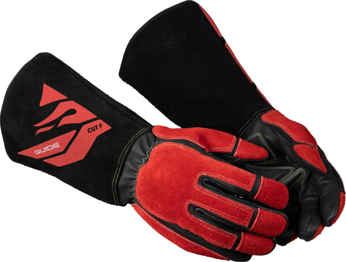 Svetshandske Guide 3572 - HANDSKE GUIDE 3572 LÄDER SKÄRSKYDD F KEVLAR STL 7