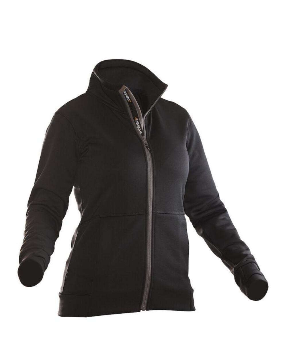 Fleecejacka Jobman 5178 Dam - FLEECEJACKA JOBMAN 5178 SVART/ORANGE DAM STL L