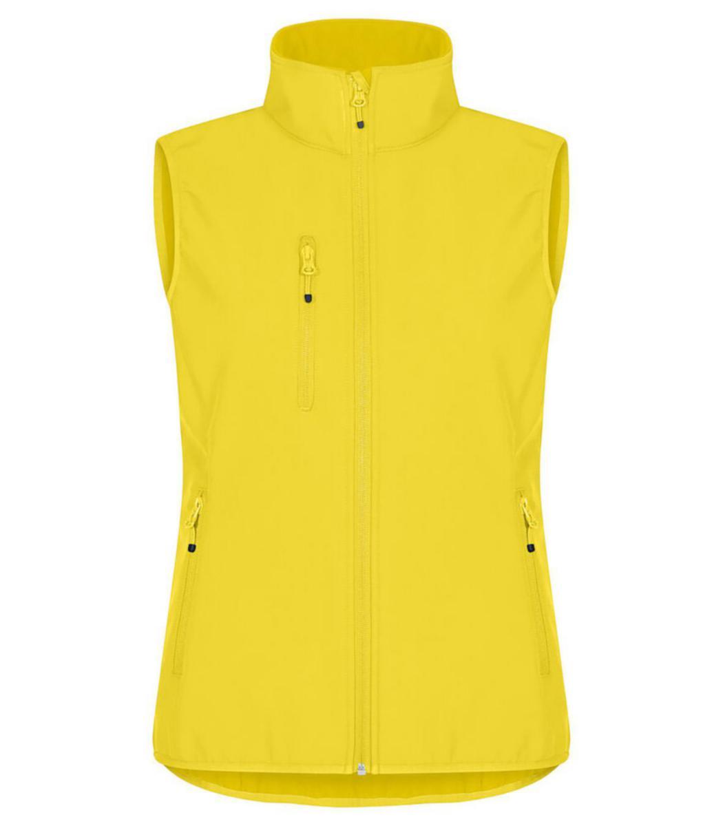 Väst Clique 0200916 Classic Softshell Dam - VÄST CLIQUE 0200916 CLASSIC DAM SOFTSHELL CITRONGUL S