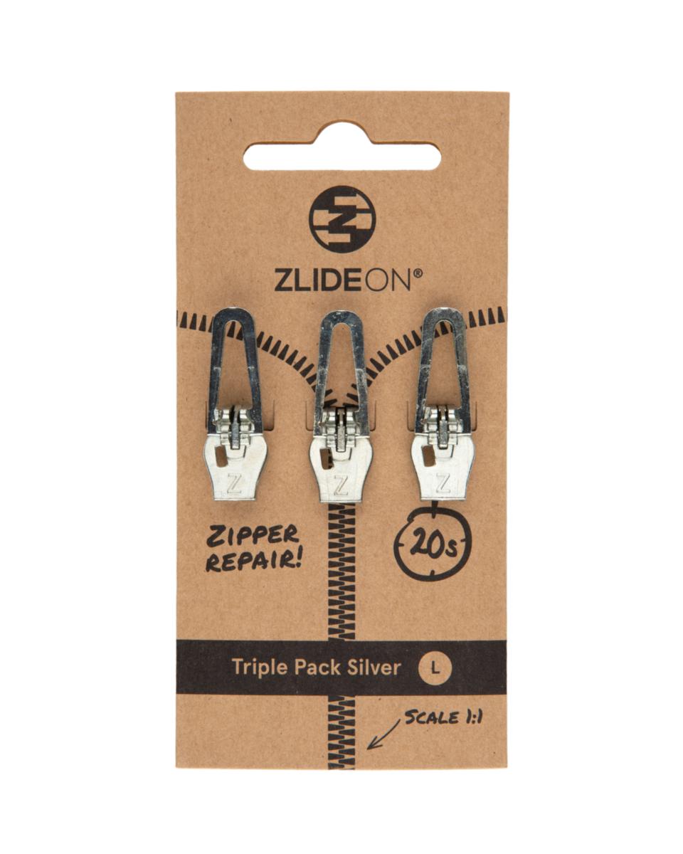 Puller ZlideOn 3-pack - PULLER ZLIDEON TRIPLE PACK SILVER STL L