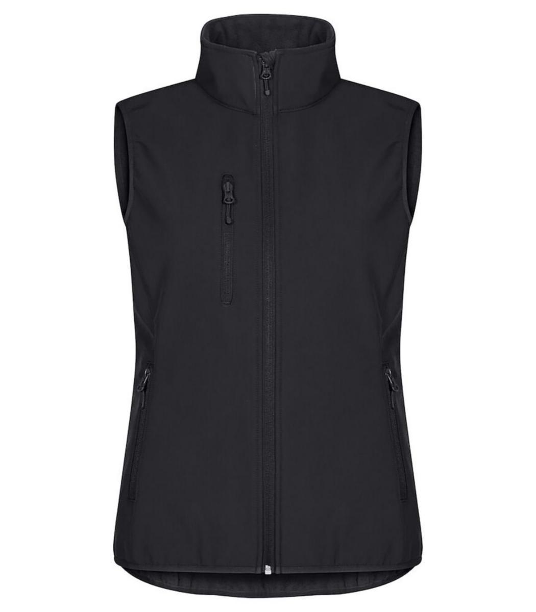 Väst Clique 0200916 Classic Softshell Dam - VÄST CLIQUE 0200916 CLASSIC DAM SOFTSHELL SVART STL XL