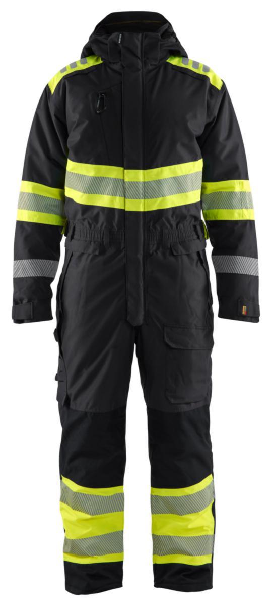 Vinteroverall Blåkläder 6720-1977 - VINTEROVERALL BLK 6720-1977 SV/GUL VARSEL KL1 STL L