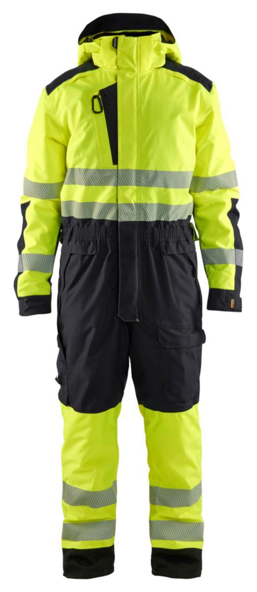 Vinteroverall Blåkläder 6725-1977 - VINTEROVERALL BLK 6725 GUL/SV VARSEL KL1 STL L