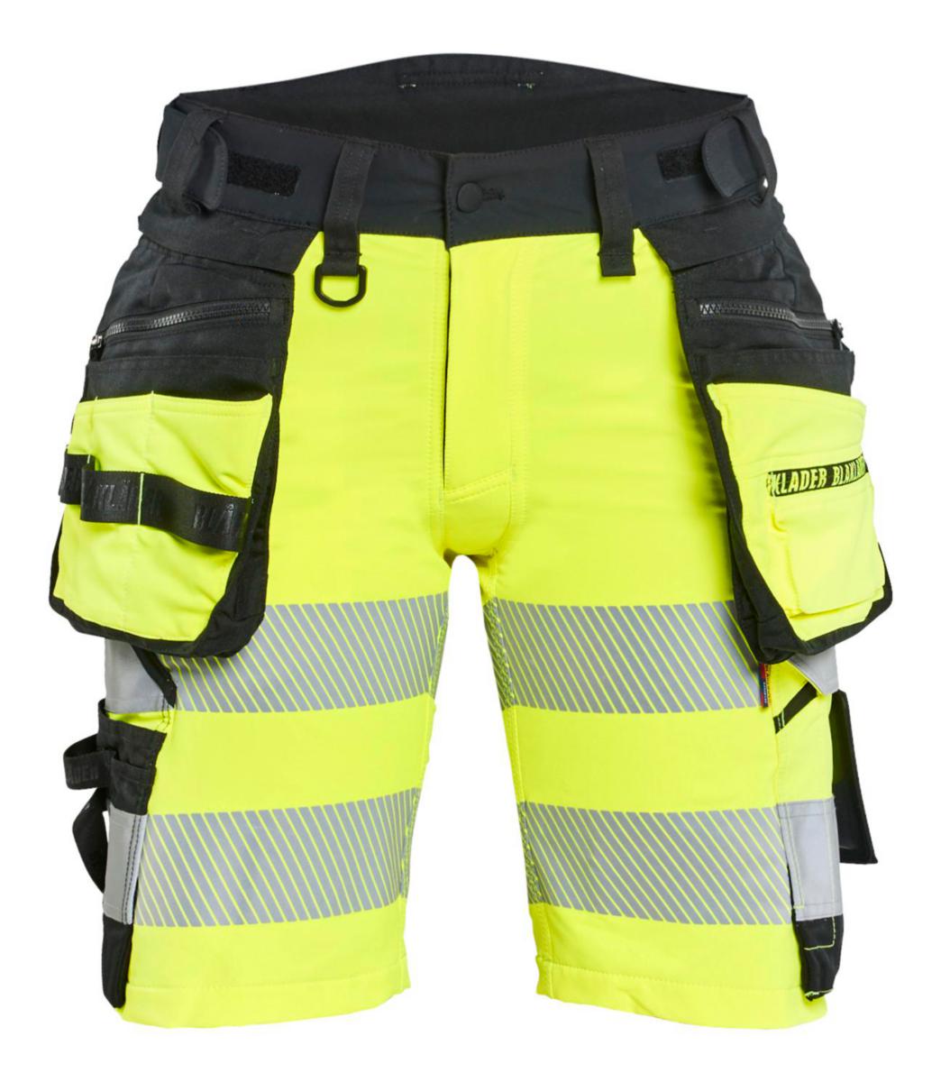 Shorts Blåkläder 7020-1648 Stretch Dam - SHORTS BLK 7020-1648 GUL /SVART VARSEL KL1 DAM STL C42