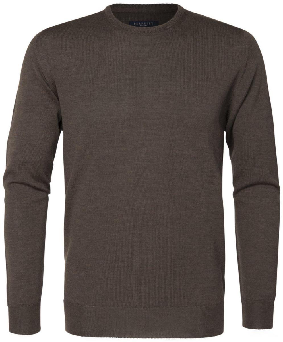 Tröja Berkeley Wilton 1722 - TRÖJA WILTON CREW NECK 1722 MERINO BRUN 4XL