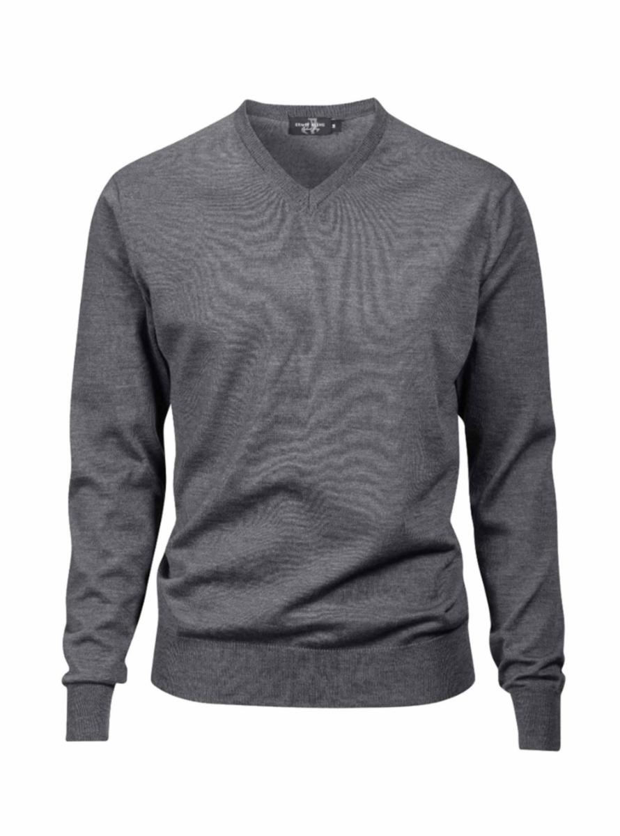 Tröja Ernst Alexis 18060 v-hals - TRÖJA ERNST ALEXIS 18060 V GRÅ STL S