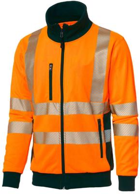 SWEATSHIRT TOPSWEDE 1529 VARSE ORANGE/MARIN HEL ZIP KL.3 L