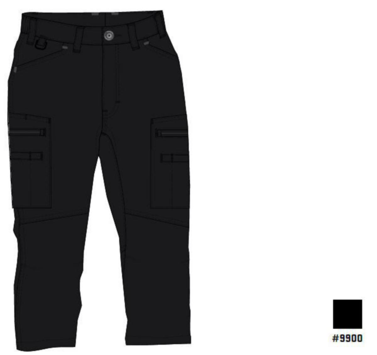 Piratbyxa Blåkläder 7129-1845 - PIRATBYXA BLK 7129-1845 SVART STRETCH DAM STL D25