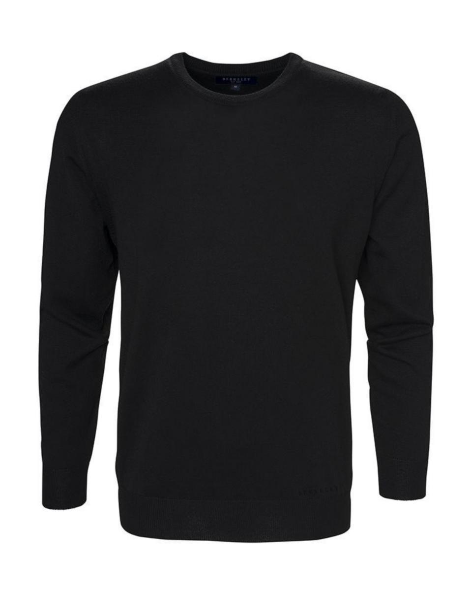 Tröja Berkeley Wilton 1722 - TRÖJA WILTON CREW NECK 1722 MERINO SVART 4XL