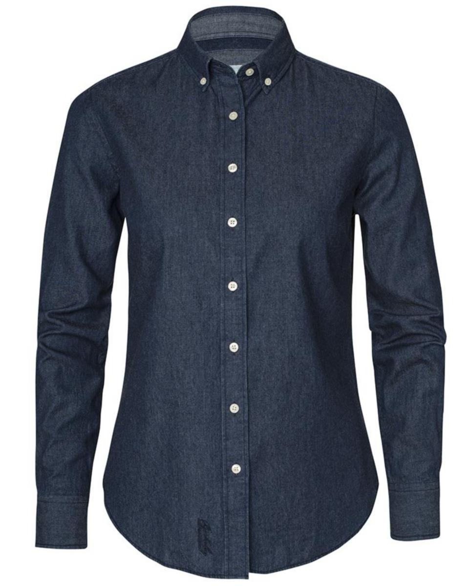 Skjorta Berkeley Chilton Denim 1737 - SKJORTA CHILTON DENIM DAM 1737 JEANS BLÅ L