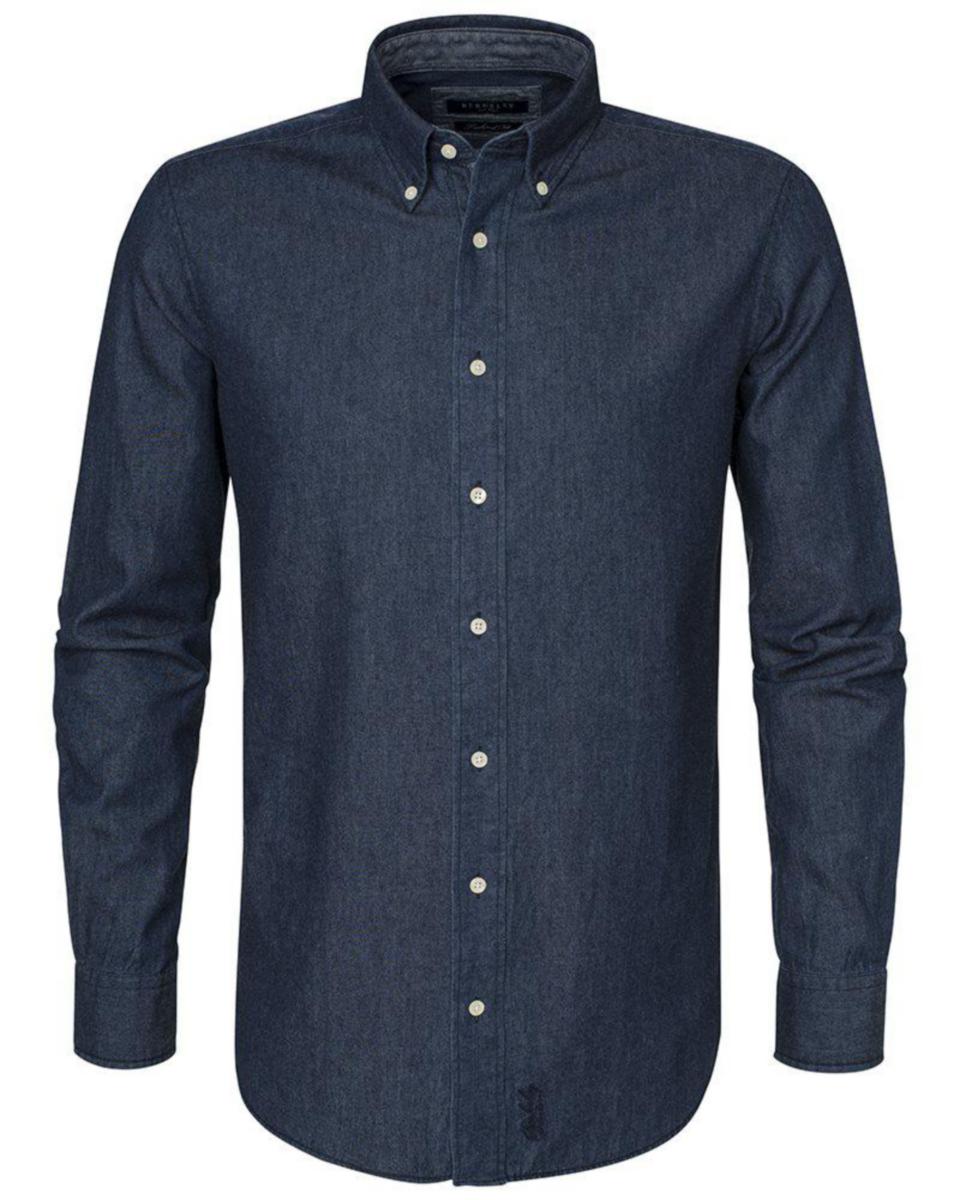Skjorta Berkeley Chilton Denim 1875 - SKJORTA CHILTON REG. DENIM 187 JEANS BLÅ L