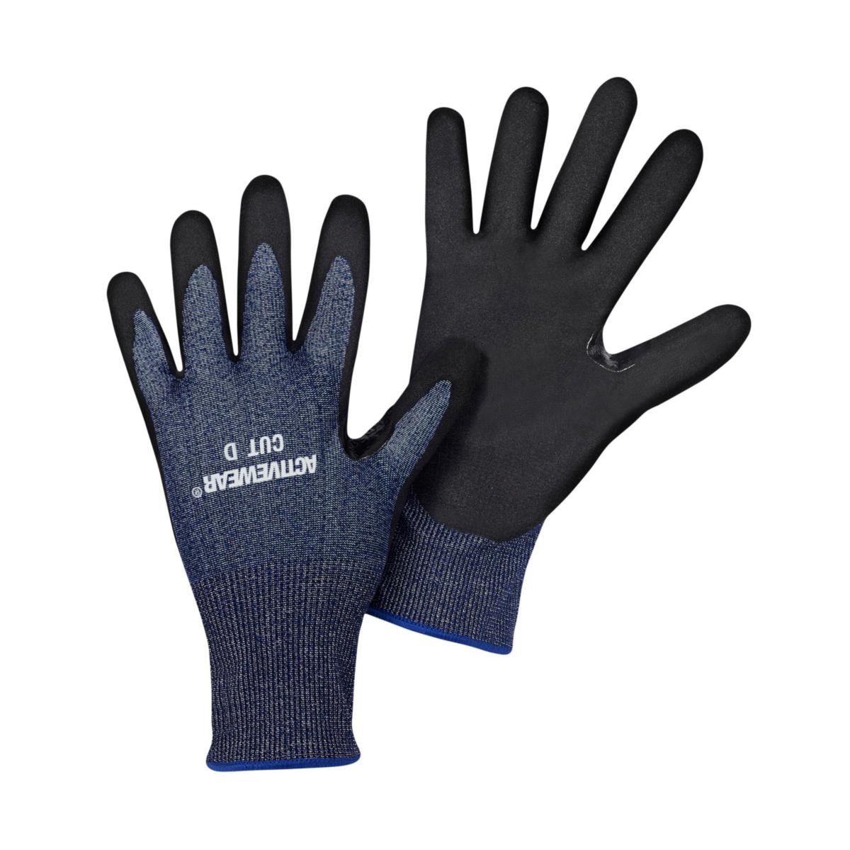 Skärskyddshandske Activewear Cut D Sharp - HANDSKE ACTIVEWEAR CUT D SHARP 18GG NITRILDOPP STL 9