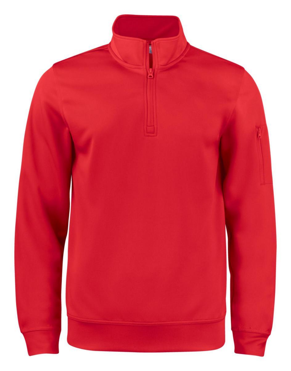 Tröja Clique Basic halfzip 021013 - TRÖJA CLIQUE BASIC 021013 HALF ZIP RÖD STL L