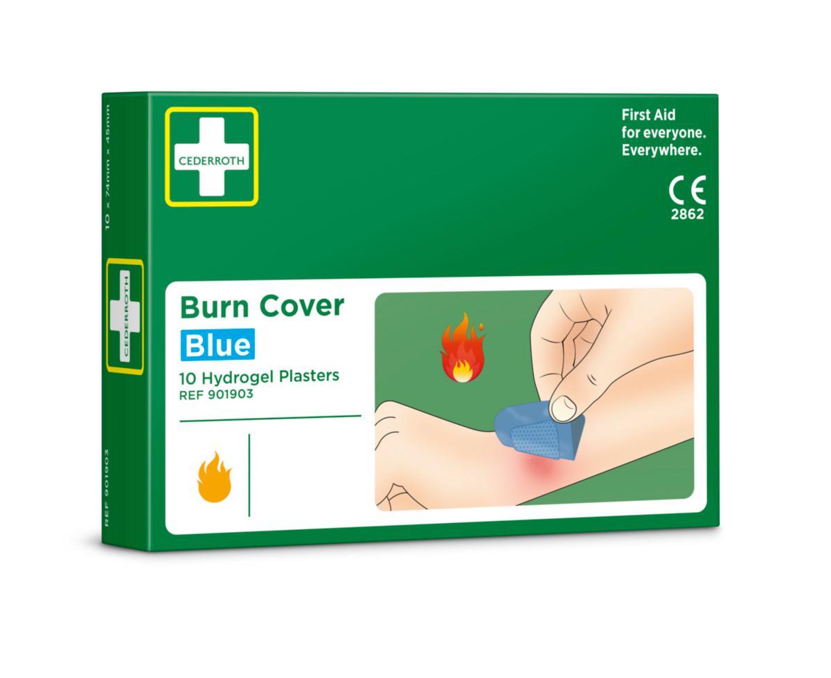Plåster Cederroth Burn Cover 901903 - PLÅSTER CEDERROTH 901903 BURN COVER 10ST/ASK