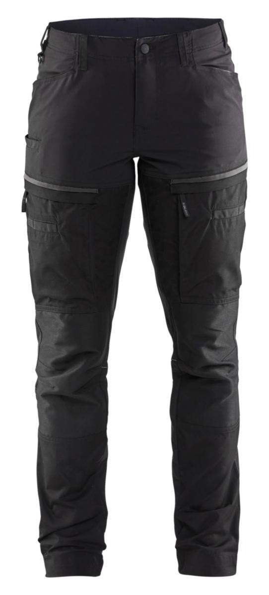 Midjebyxa Blåkläder 7166-1845 dam - MIDJEBYXA BLK 7166-1845 DAM SVART/MÖRKGRÅ STRETCH STL C32