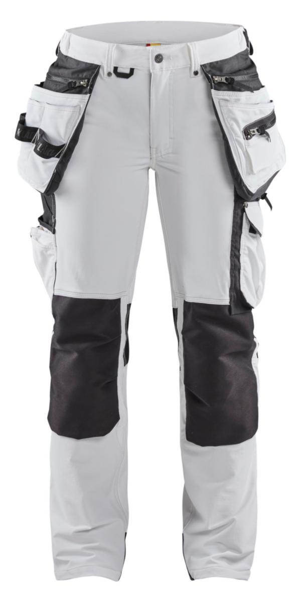 Målarbyxa Blåkläder 7179-1645 dam - MÅLARBYXA BLK 7179-1645 DAM 4-V STRETCH VIT/MÖRKGRÅ D24