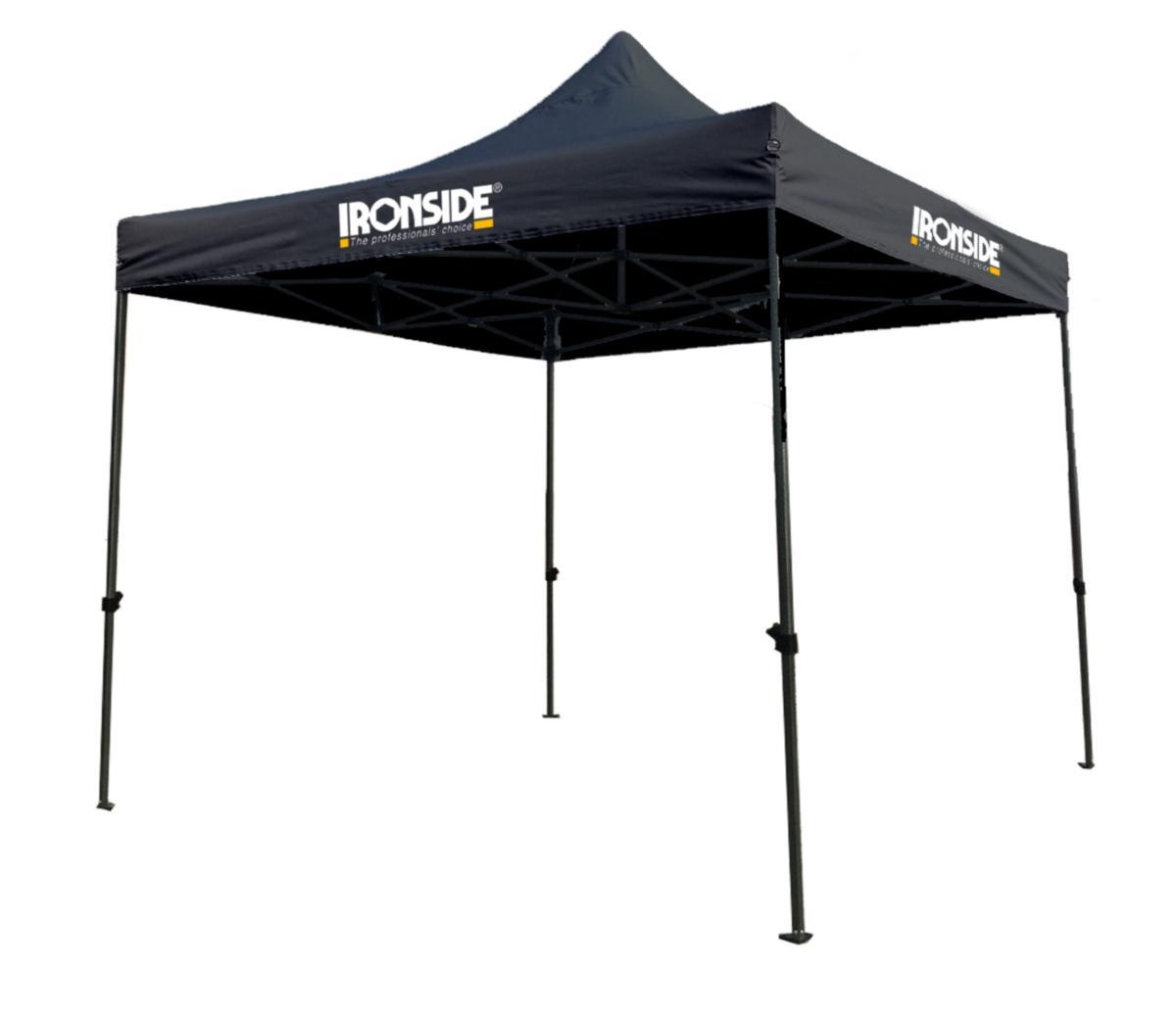 Tält Ironside 3x3 m - TÄLT IRONSIDE STÅL/PVC SVART L=2,9 M BR=2,9 M H=2,4M