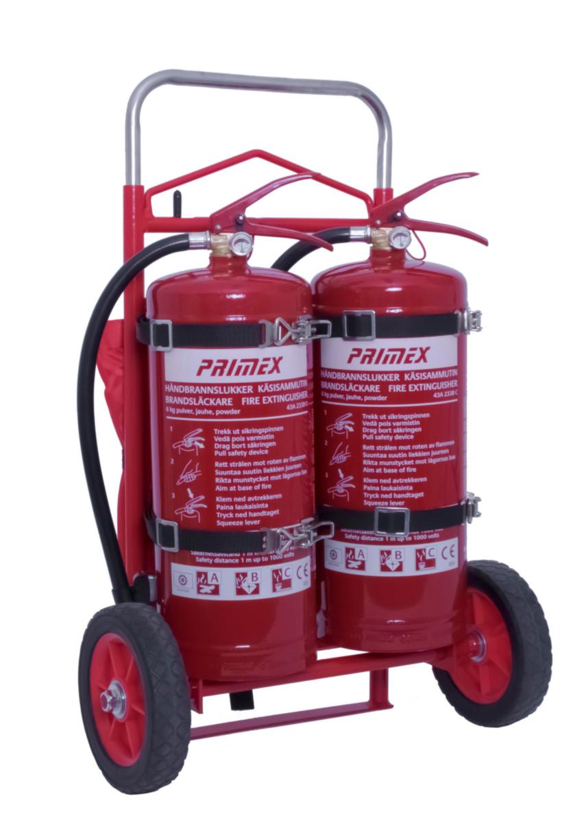 Brandsläckarkärra Dafo "Heta arbeten" komplett mod. G - BRANDSLÄCKARKÄRRA HETA ARBETEN PRIMEX MODELL G, KOMPL