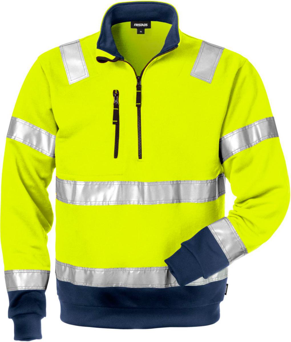 Sweatshirt Fristads 728 SHV - SWEATSHIRT FK 728 SHV GUL KLASS 2 STL S