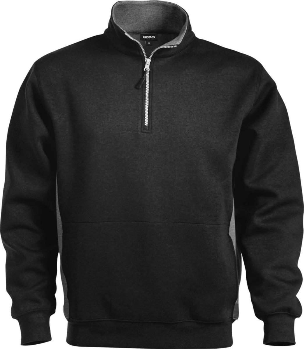Sweatshirt Fristads 1705 - SWEATSHIRT A-CODE 1705 90SVART MED DRAGKEDJA STL XL