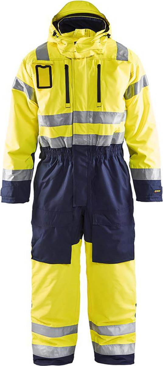 Vinteroverall Blåkläder 6763-1977 - VINTEROVERALL BLK 6763-1977 GUL/MARIN VARSEL KL3 STL C50