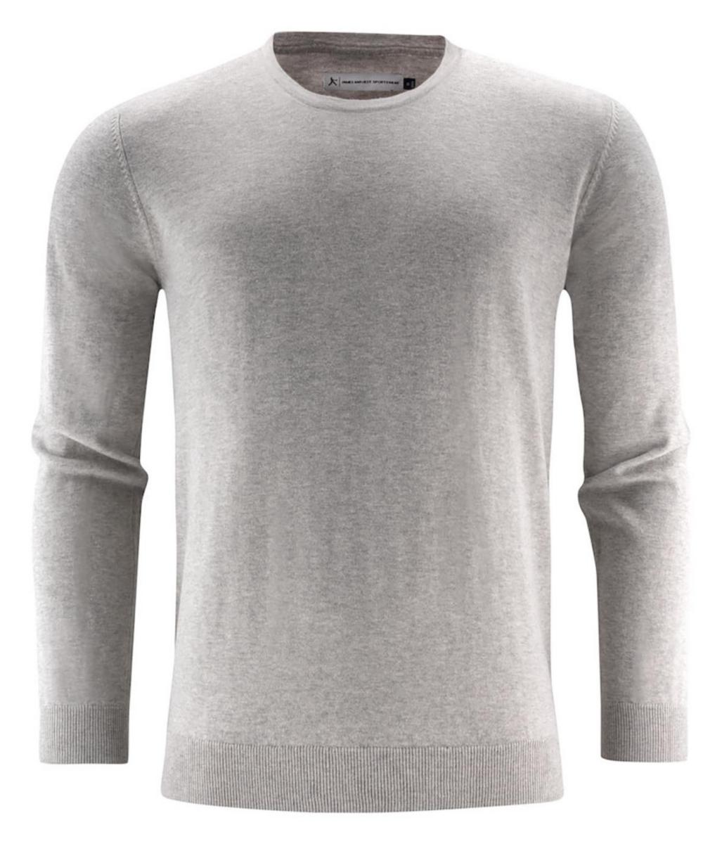 Tröja J.Harvest & Frost 2112512 Ashland - TRÖJA TEXET ASHLAND RUND HALS GRÅMELERAD 3XL
