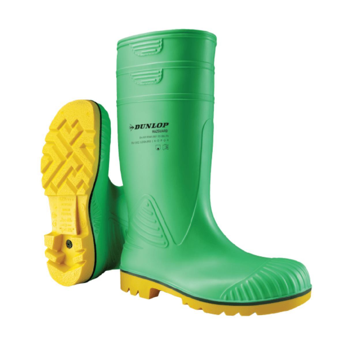 Skyddsstövel Dunlop Acifort Hazguard - SKYDDSSTÖVEL DUNLOP ACIFORT HAZGUARD SRA S5 GRÖN/GUL ST 39